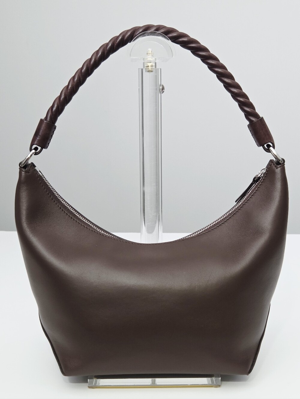JENNI KAYNE CRESCENT SHOULDER BAG - CHOCOLATE - Picture 7 of 9
